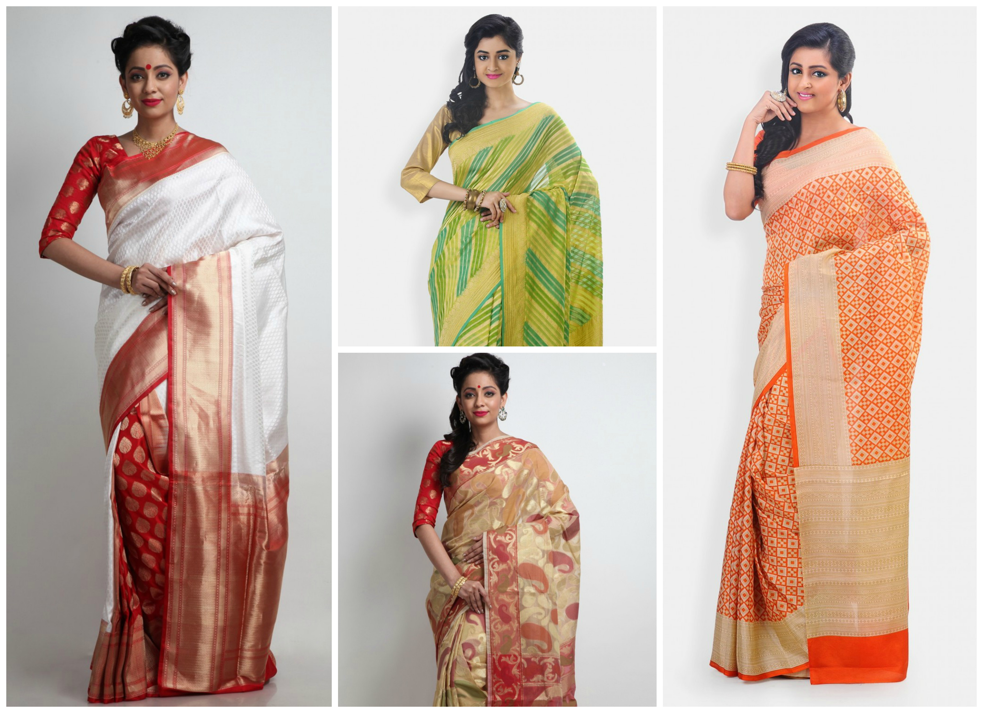 Indian handloom silk sarees