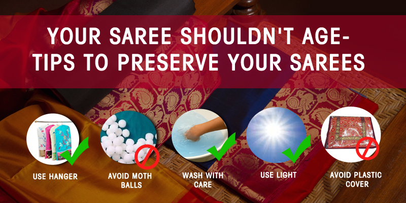 Tips to preserve sarees