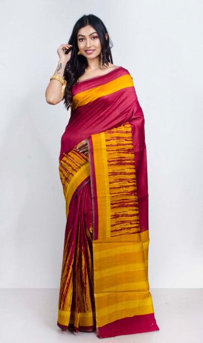 MUGA TUSSAR SAREE