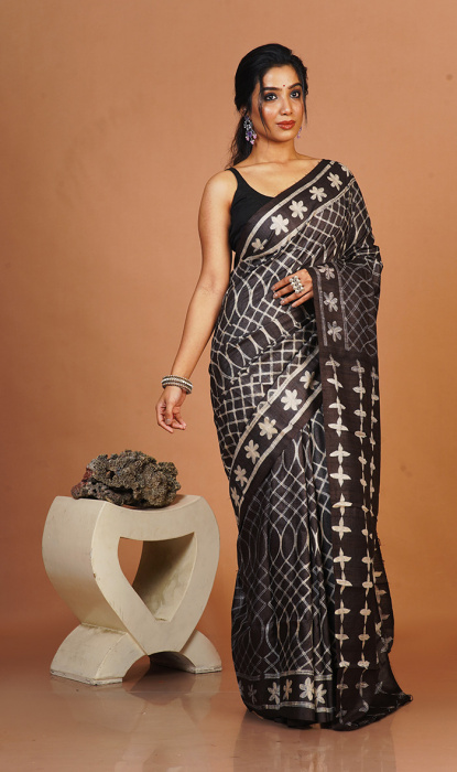 SHIBORI TUSSAR SAREE