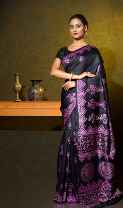 PRINTED SILK SAREE