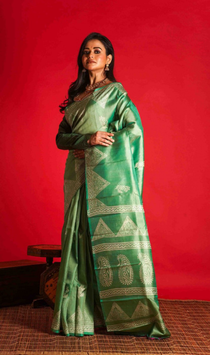 PRINTED SILK SAREE