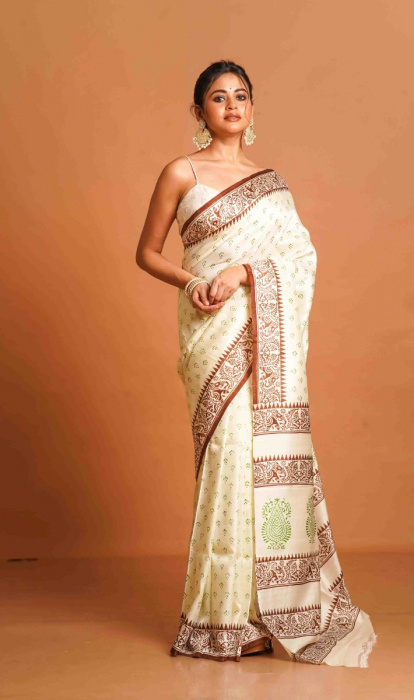 PRINTED SILK SAREE