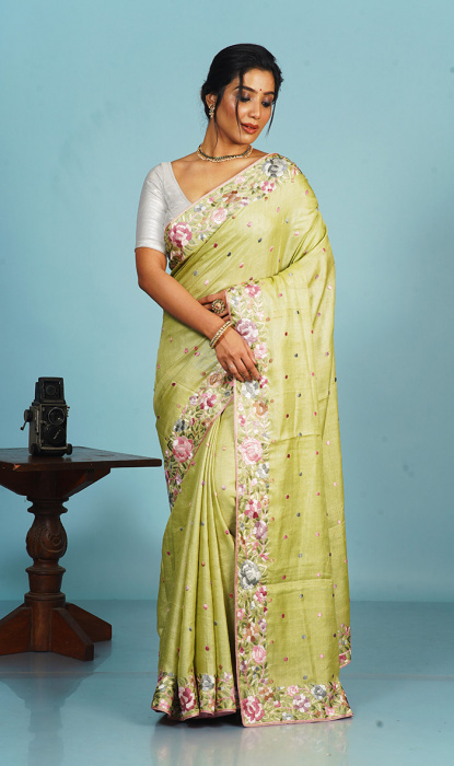 PARSI EMBROIDERY SAREE