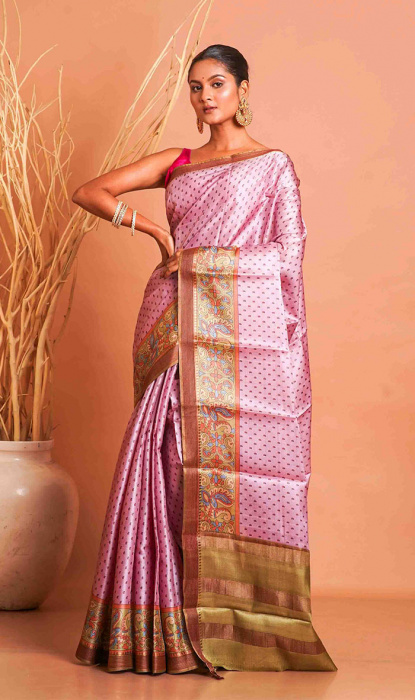 TUSSAR PRINTED SAREE