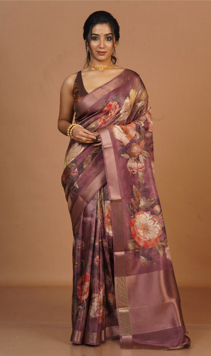 FANCY TISSUE SAREE