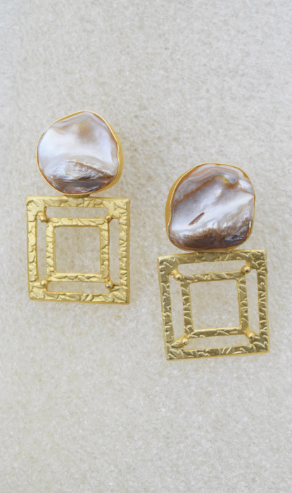 MOTHER OF PEARL EARRINGS