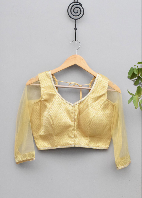 GOLDEN BROCADE BLOUSE