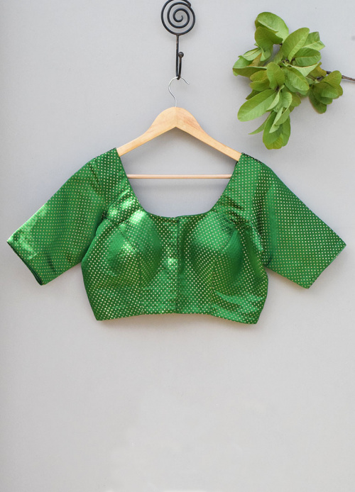 PURE SILK PADDED BLOUSE