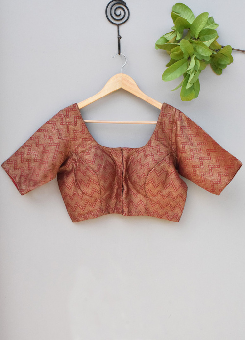 SILK BROCADE BLOUSE