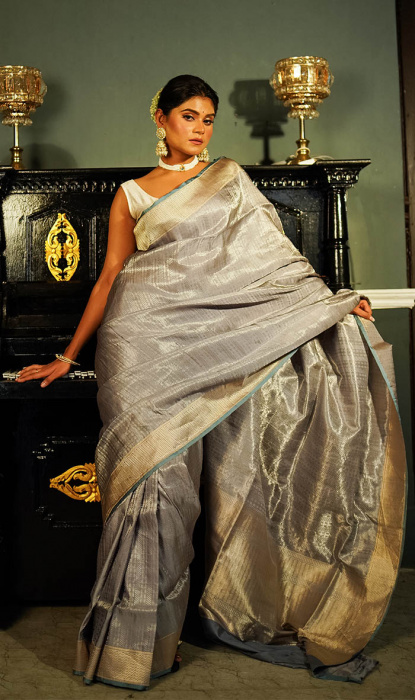 BROCADE KATAN SAREE