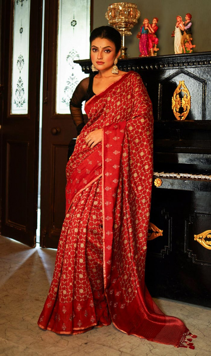 MUGA TUSSAR SAREE