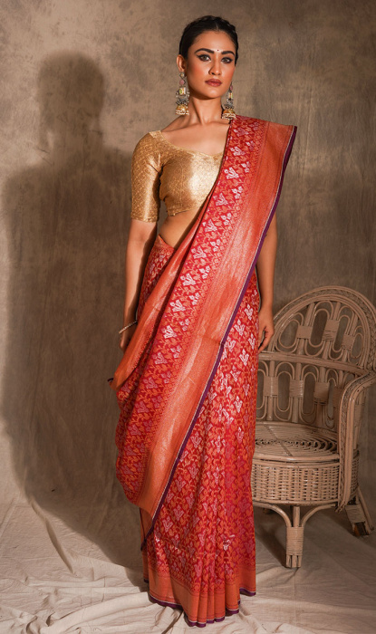 COTTON BENARASI SAREE