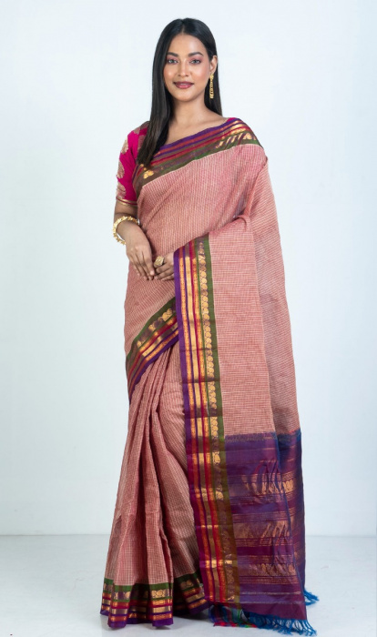 COTTON GADHWAL SAREE