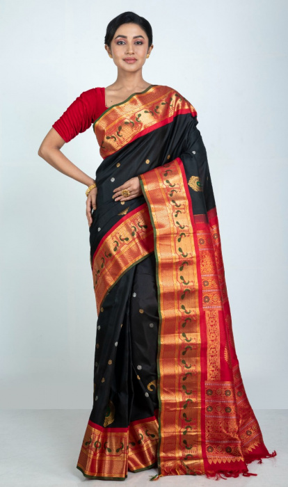 SILK GADHWAL SAREE