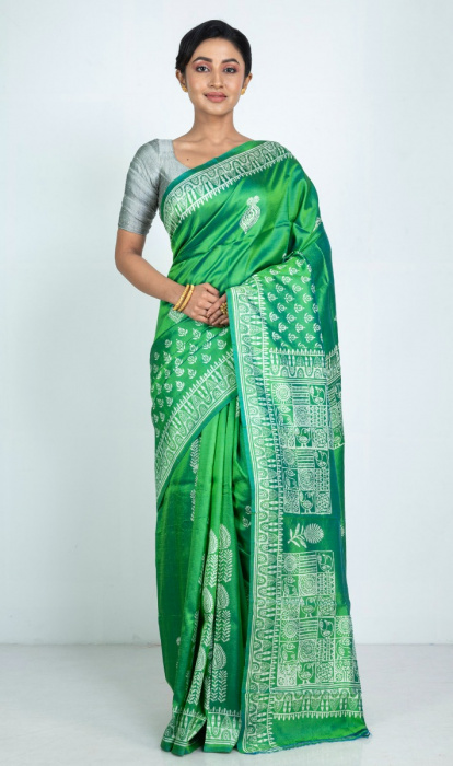 PRINTED SILK SAREE