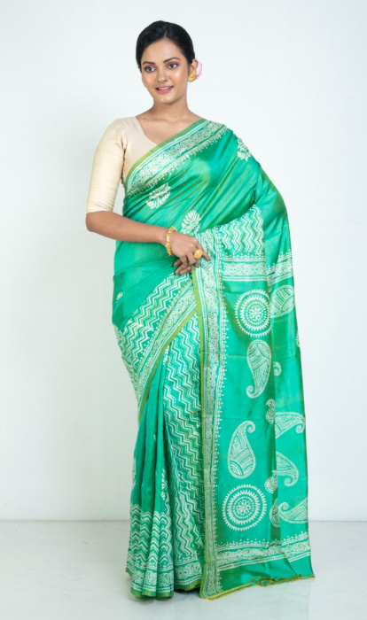 PRINTED SILK SAREE