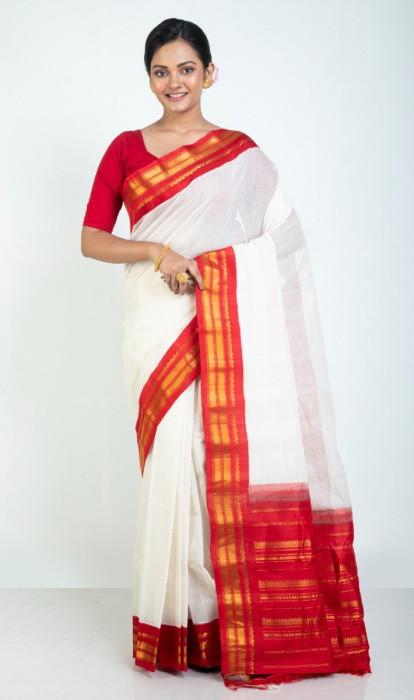 COTTON GADHWAL SAREE