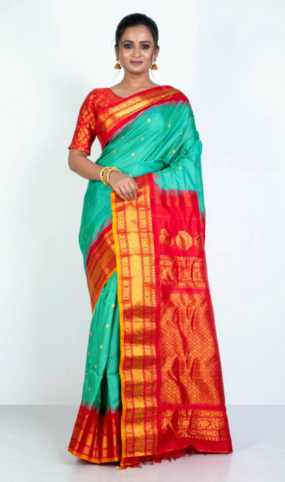 SILK GADHWAL SAREE