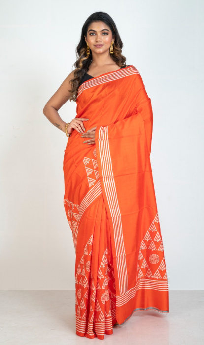 PRINTED SILK SAREE