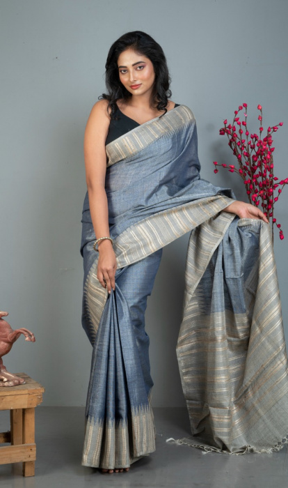 TISSUE-TUSSAR SAREE