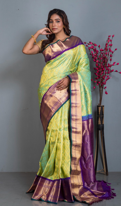 BROCADE GADHWAL SAREE