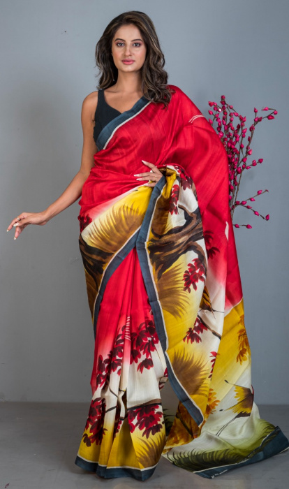 PRINTED SILK SAREE