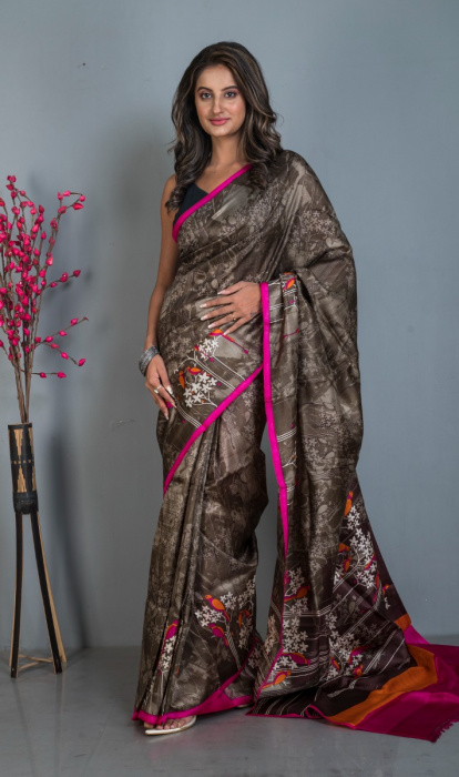 PRINTED SILK SAREE