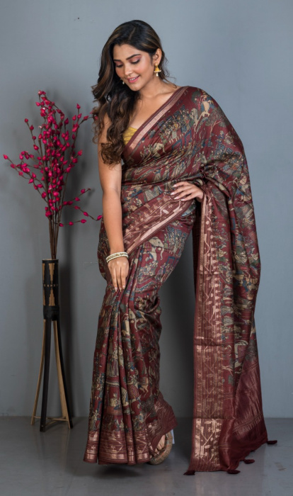 MUGA TUSSAR SAREE