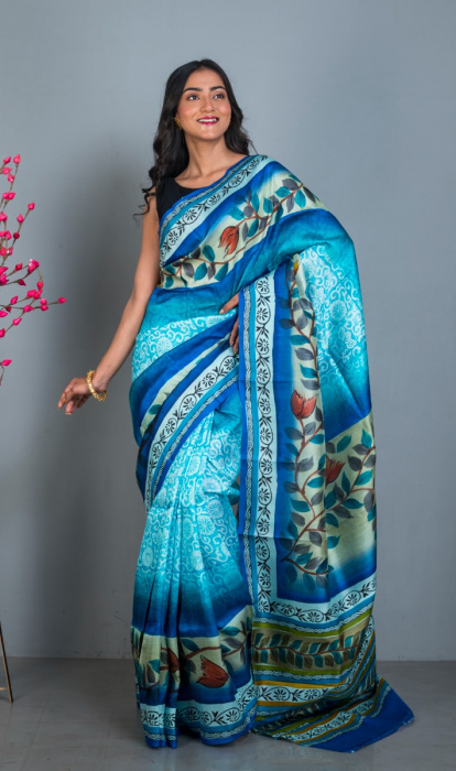 PRINTED SILK SAREE