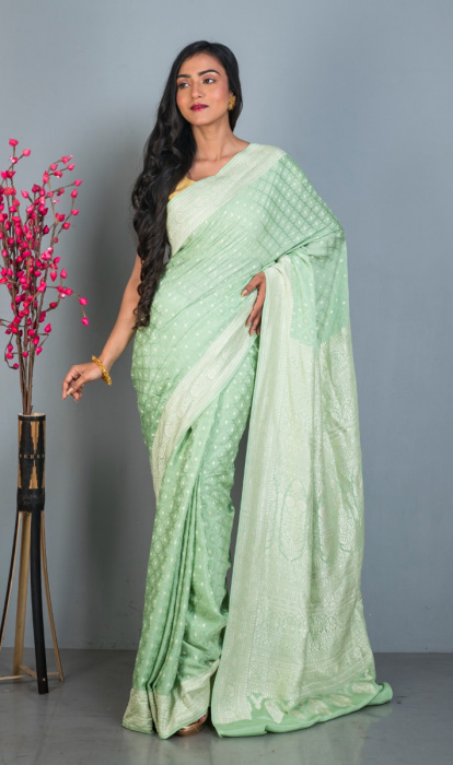 CREPE BENARASI SAREE