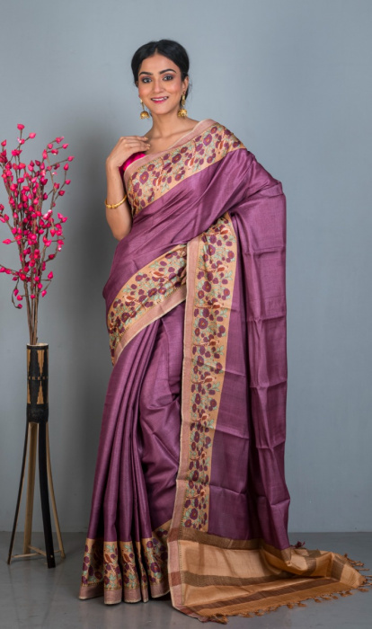 TUSSAR PRINTED SAREE