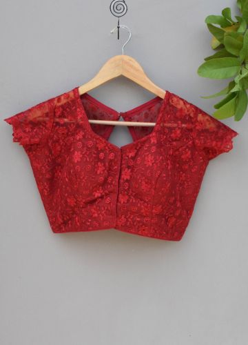 EMBROIDERY NET BLOUSE