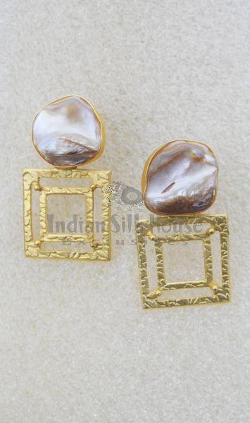 Buy Sariska Pearl Earrings-Gold for Women Online in India