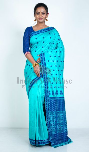 Buy Blue Sarees for Women by Allsilks Online | Ajio.com