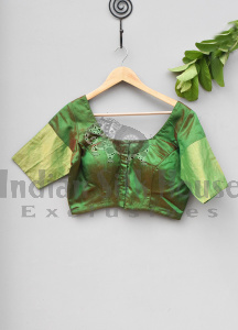 RAW SILK BLOUSE