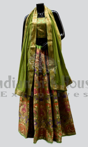 BROCADE UNSTITCHED LEHENGA